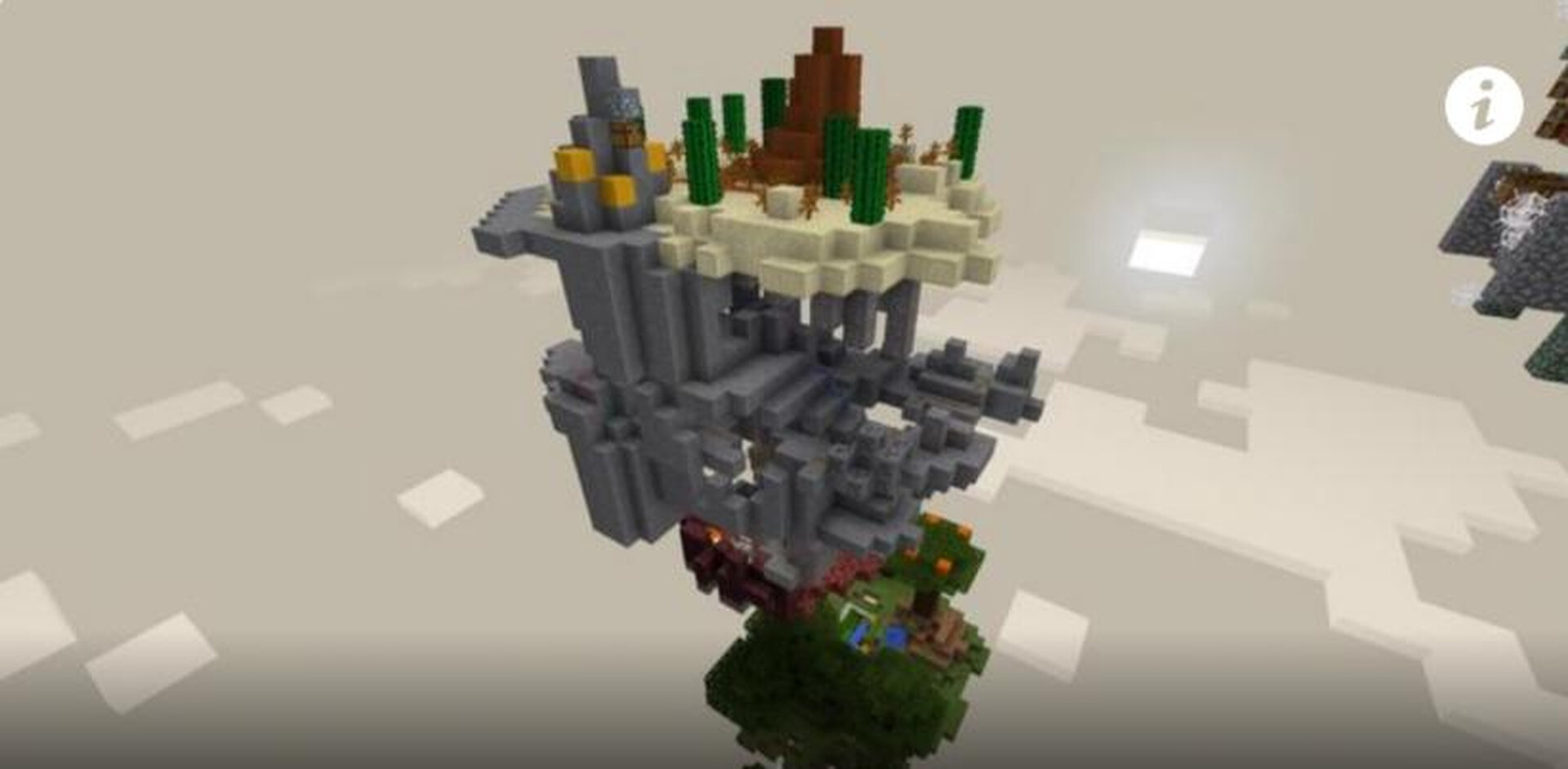 Bedrock to Java Skylayer Survival 1.19 Minecraft Map
