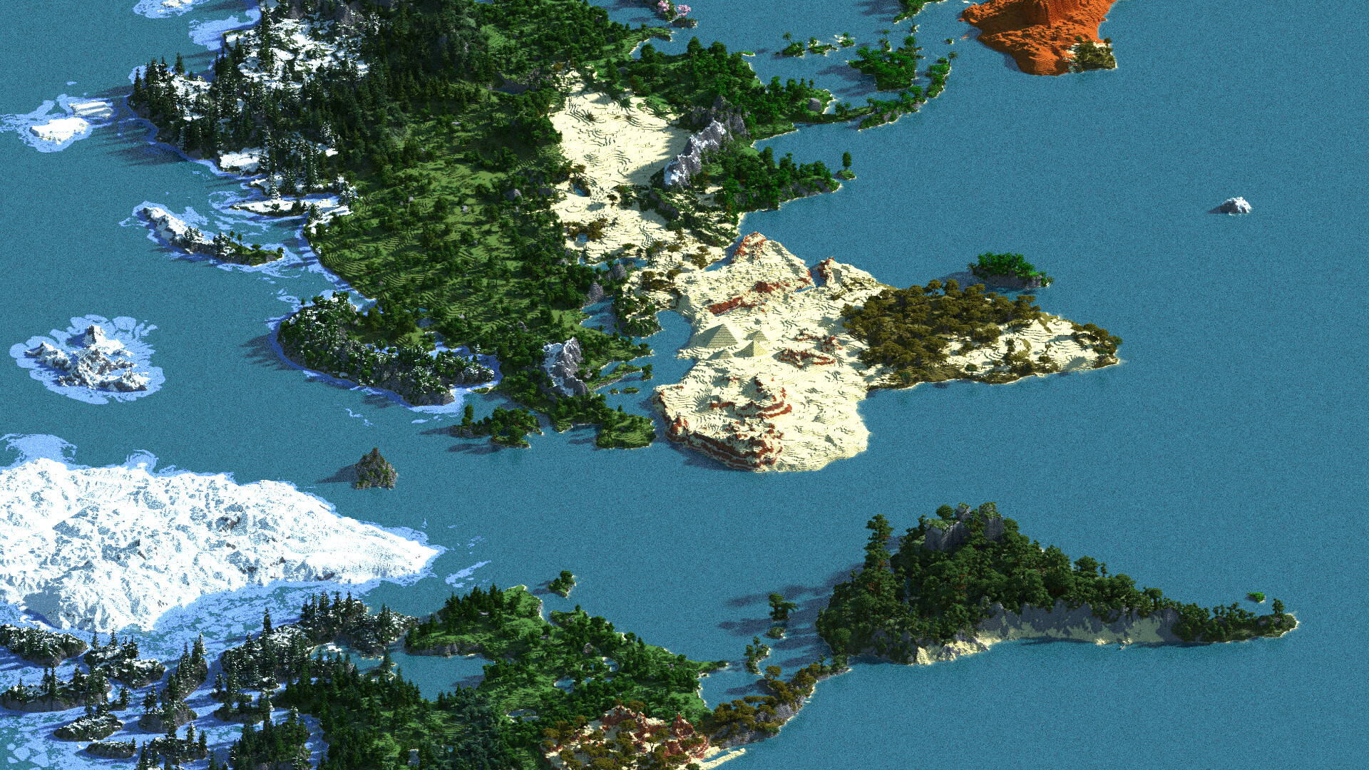 Mini earth map 3000x2000 Minecraft Map
