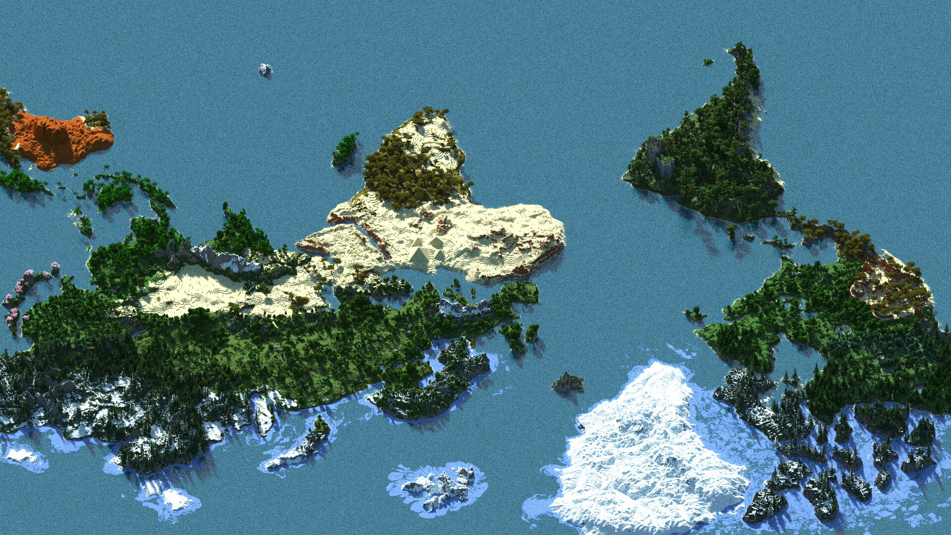 Mini earth map 3000x2000 Minecraft Map
