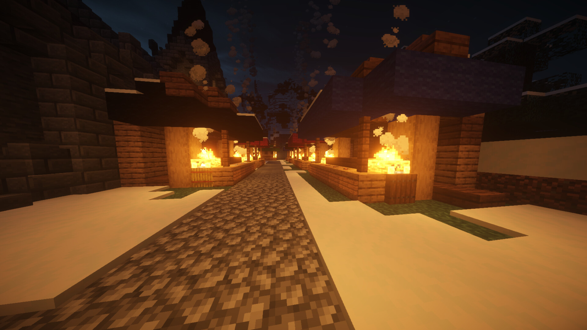 Snowy Village Minecraft Map