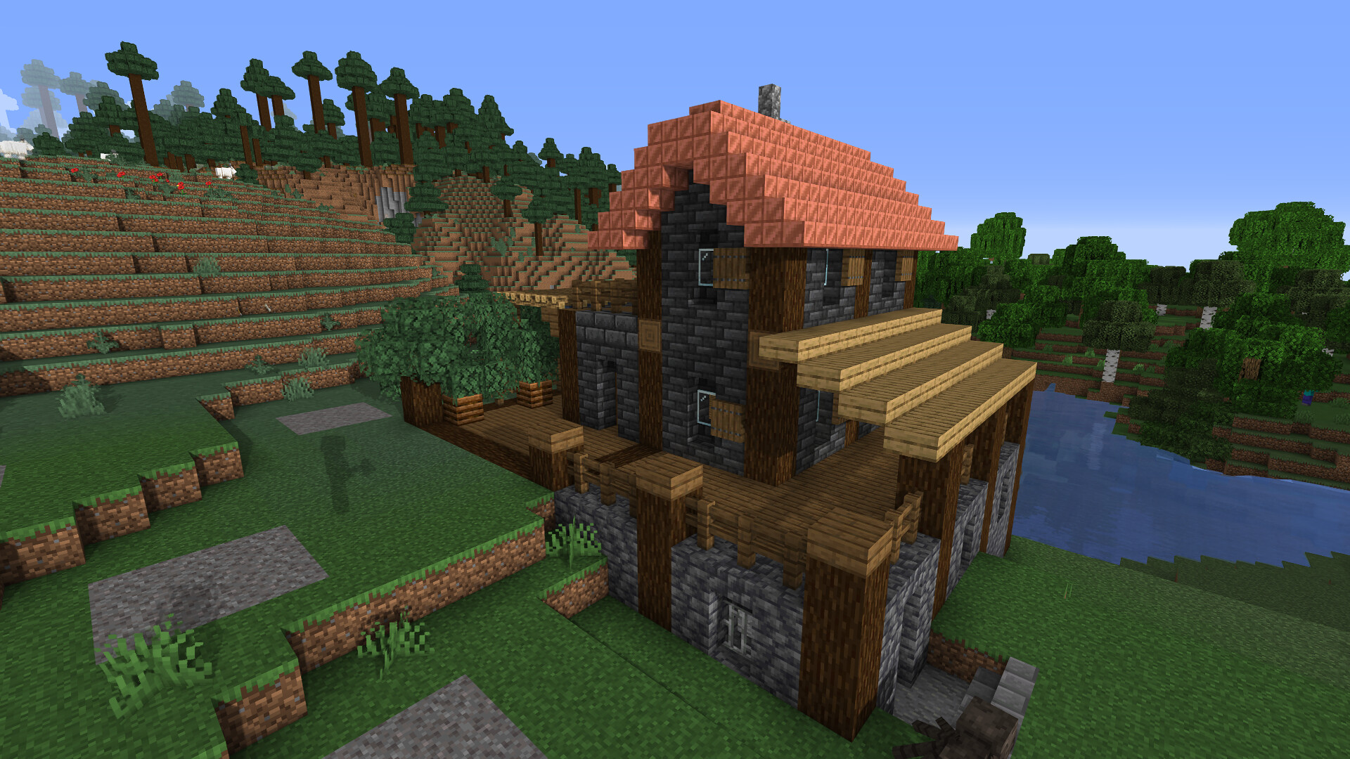 A village in the woods Minecraft Map