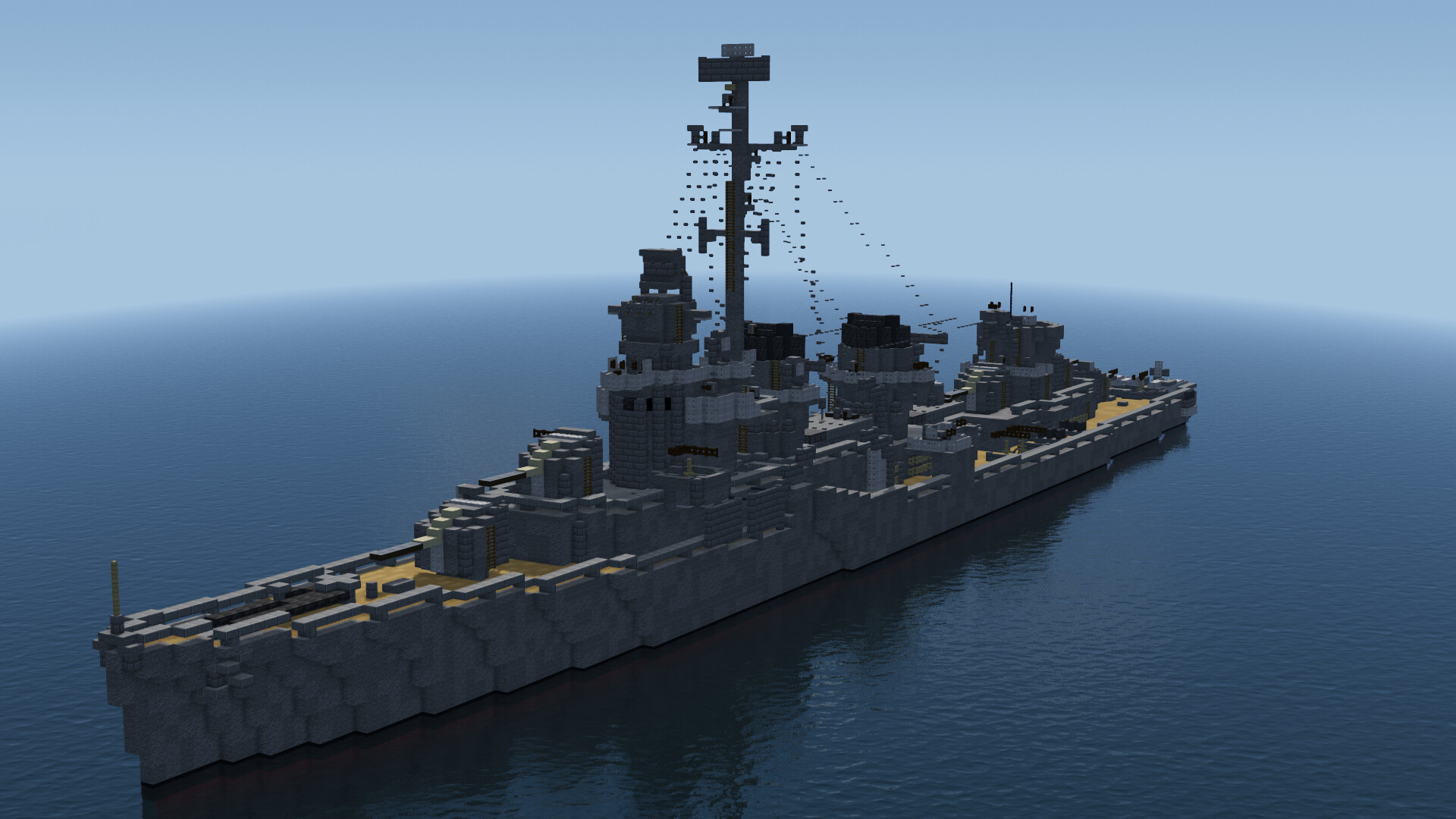 Fletcherclass Destroyer ww2 era Minecraft Map