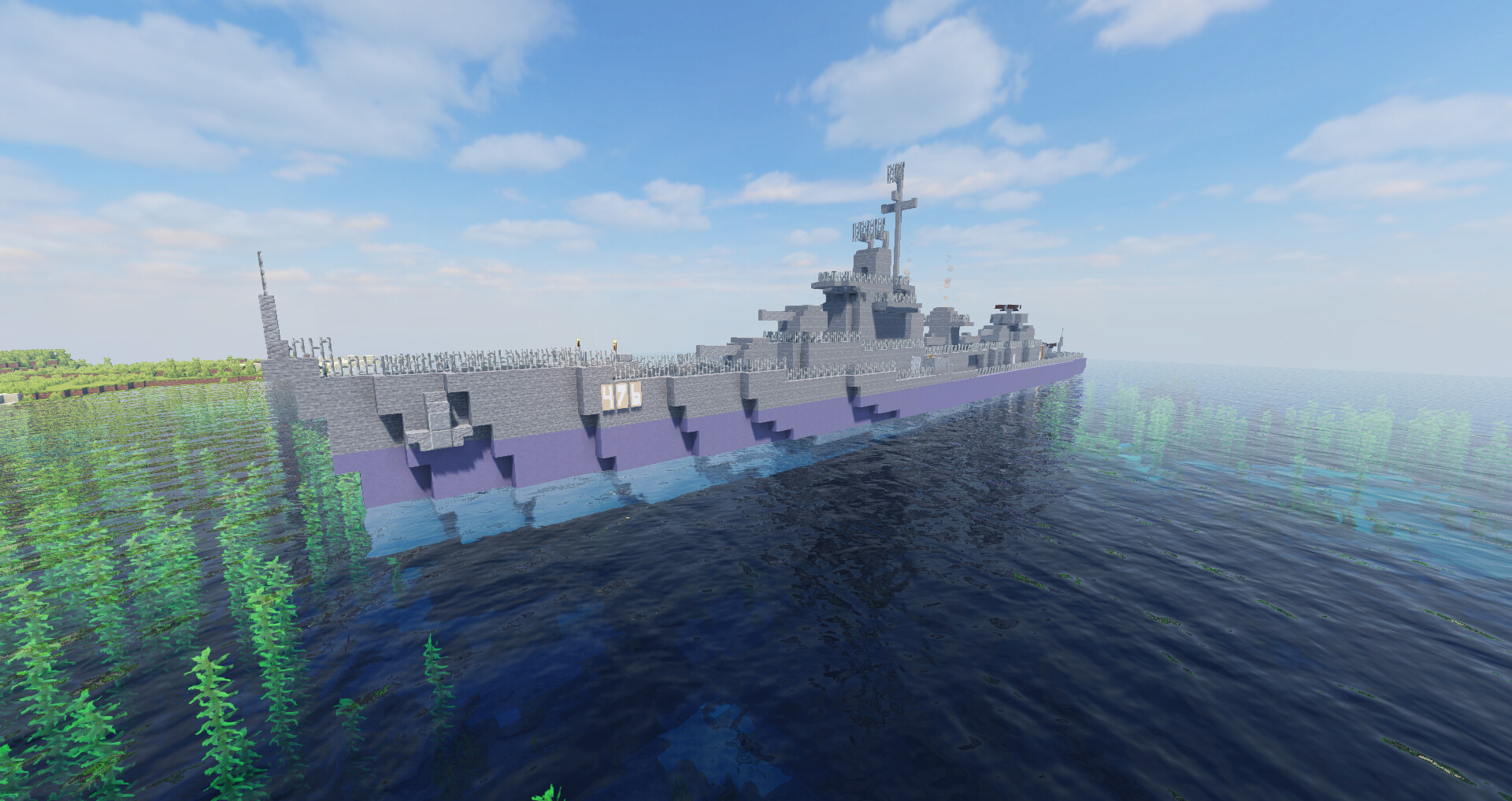 Fletcher class destroyer Minecraft Map