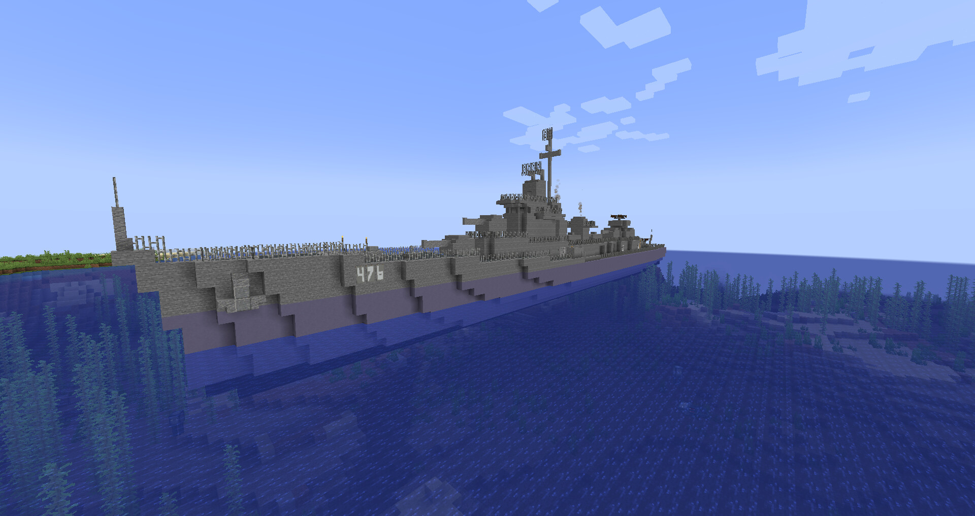 Fletcher class destroyer Minecraft Map