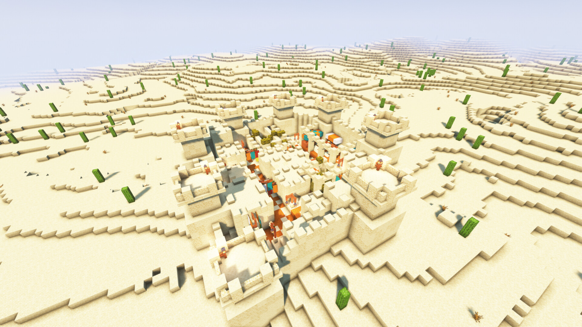 Biome Bundle Desert Edition (Custom desert terrain with structures1000x1000) Minecraft Map
