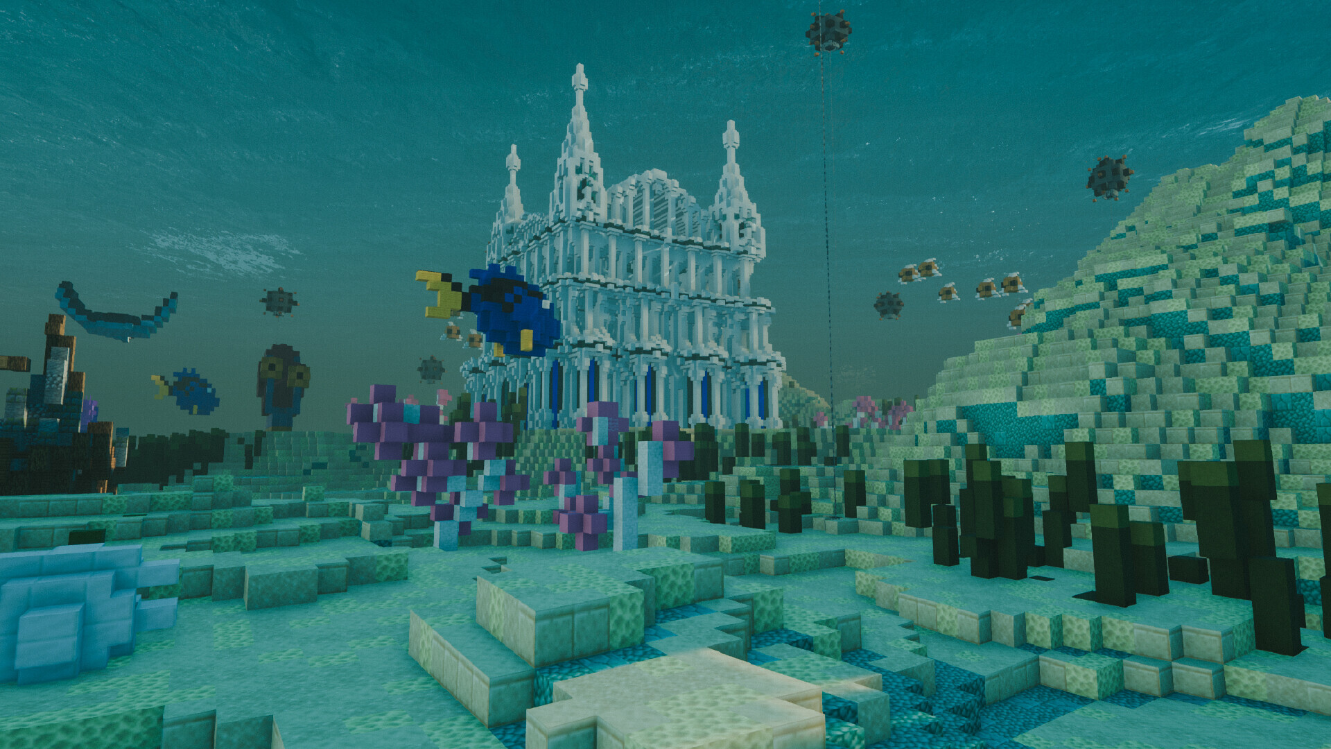 UnderWater Temple Minecraft Map