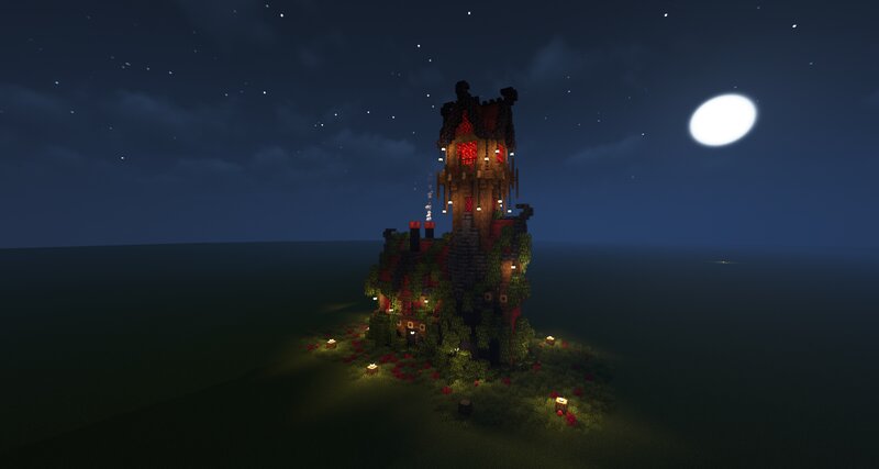 Medieval Fantasy Wizard Tower ''Special Build" [Schematic] Minecraft Map