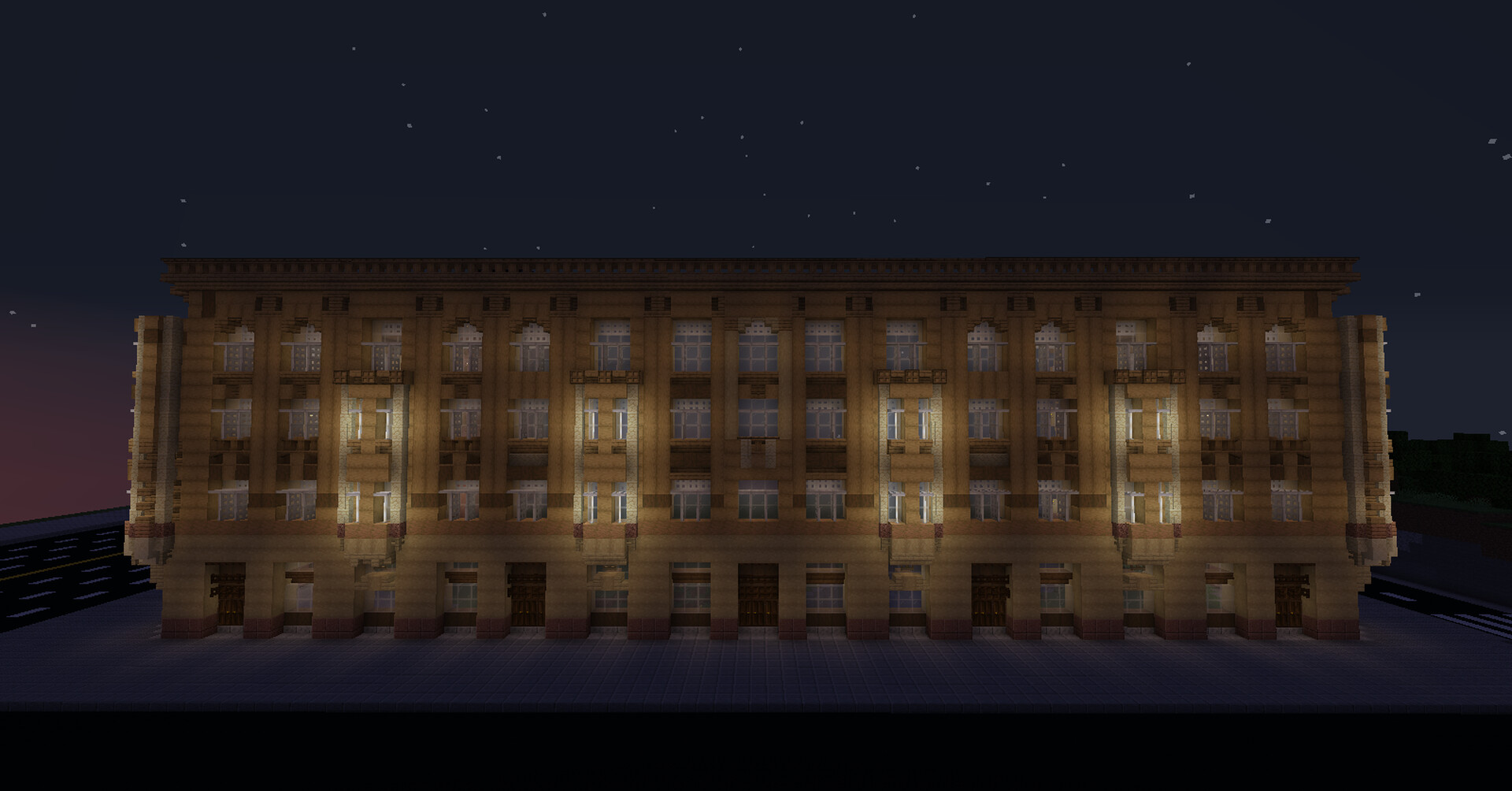 Central european style buildings Minecraft Map