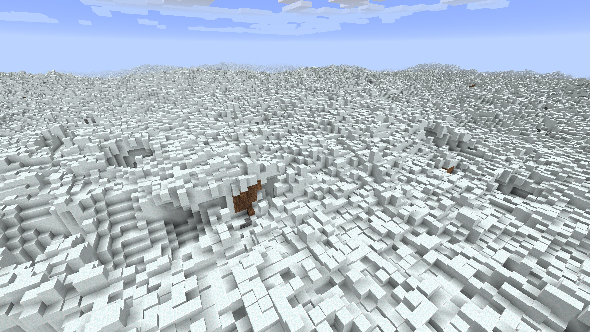 Frozen Snow Block Field Minecraft Map