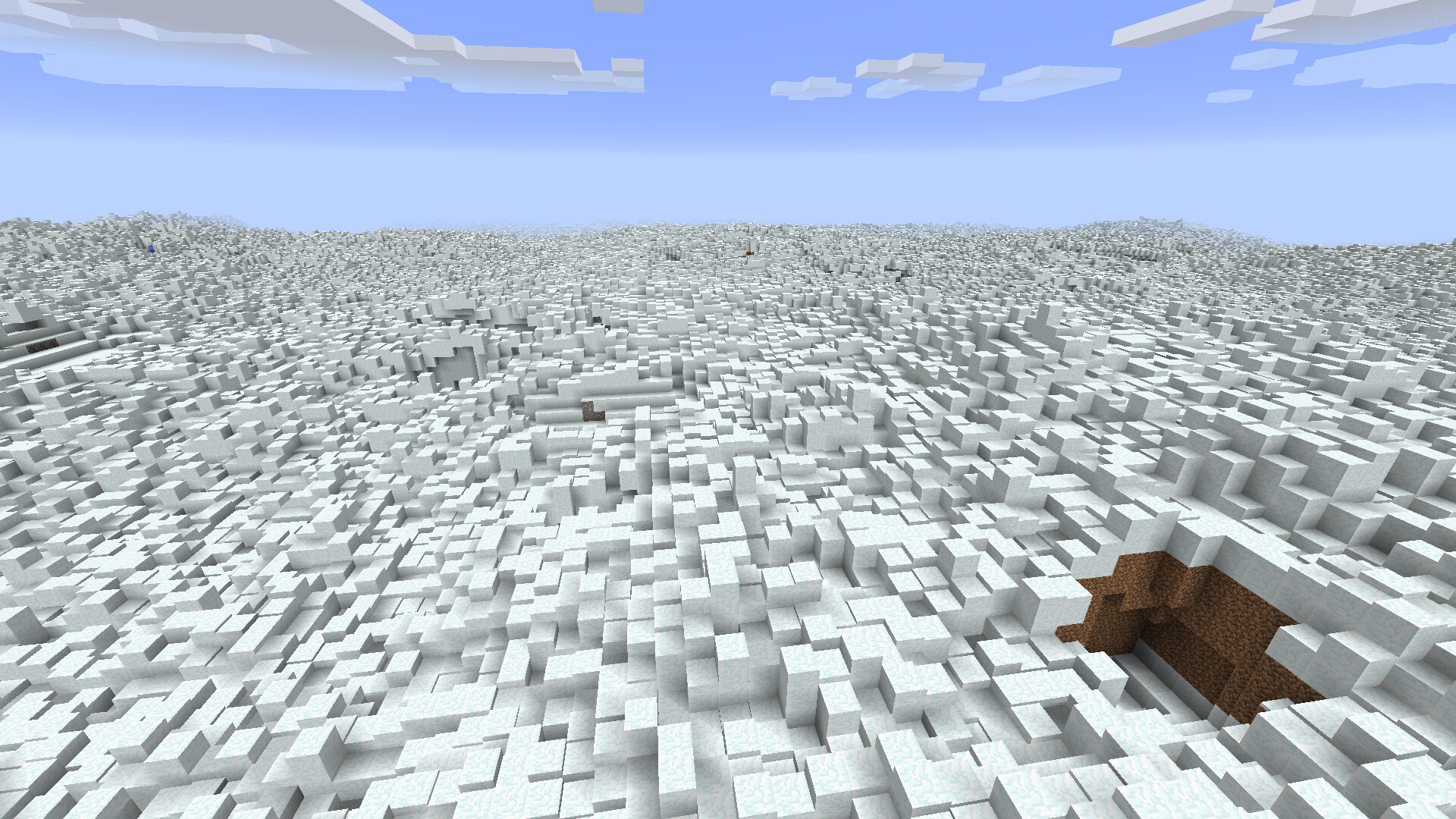Frozen Snow Block Field Minecraft Map