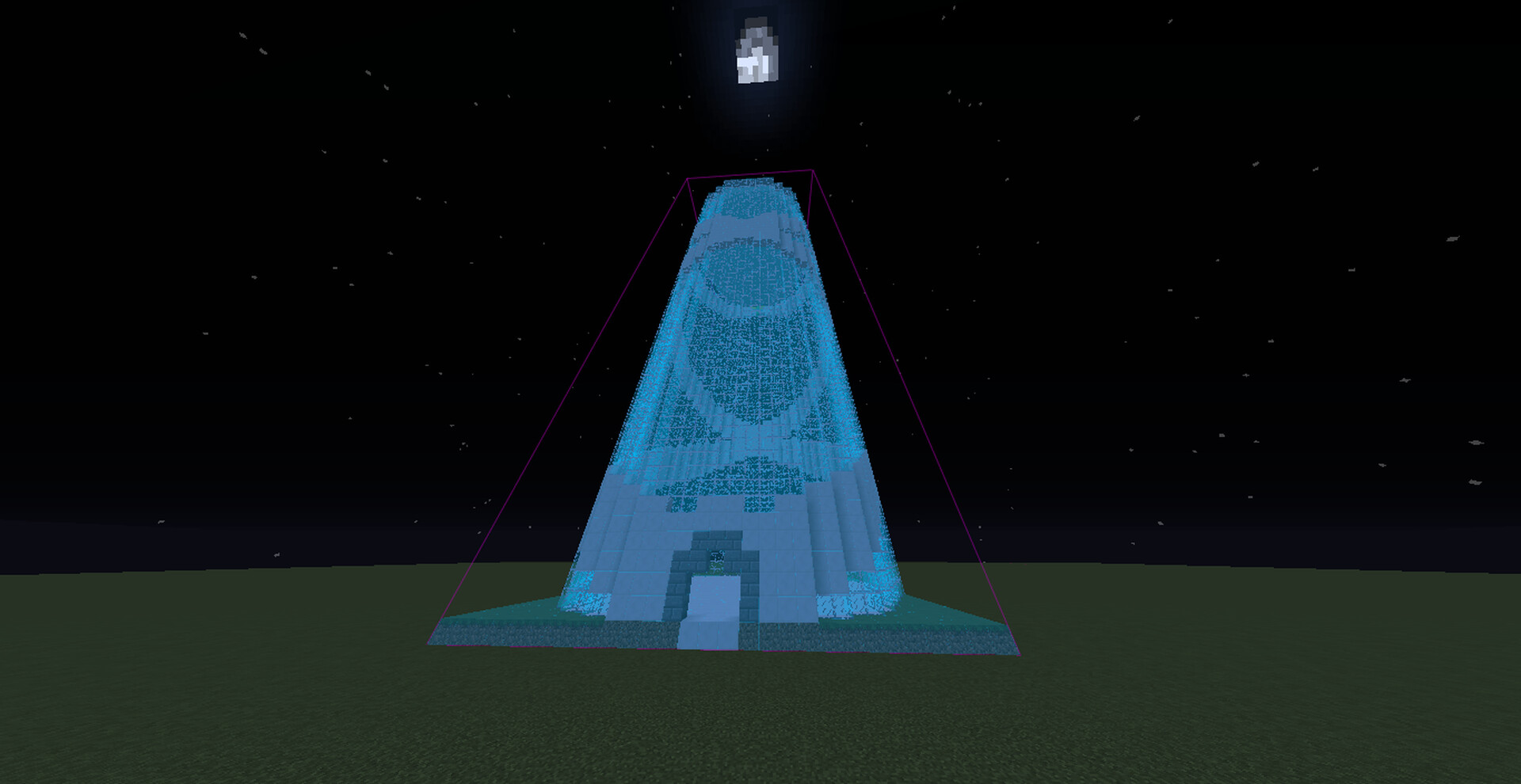 glass tower schematic Minecraft Map