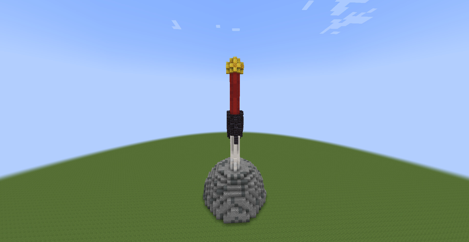 Technoblade Sword in Stone Memorial Minecraft Map