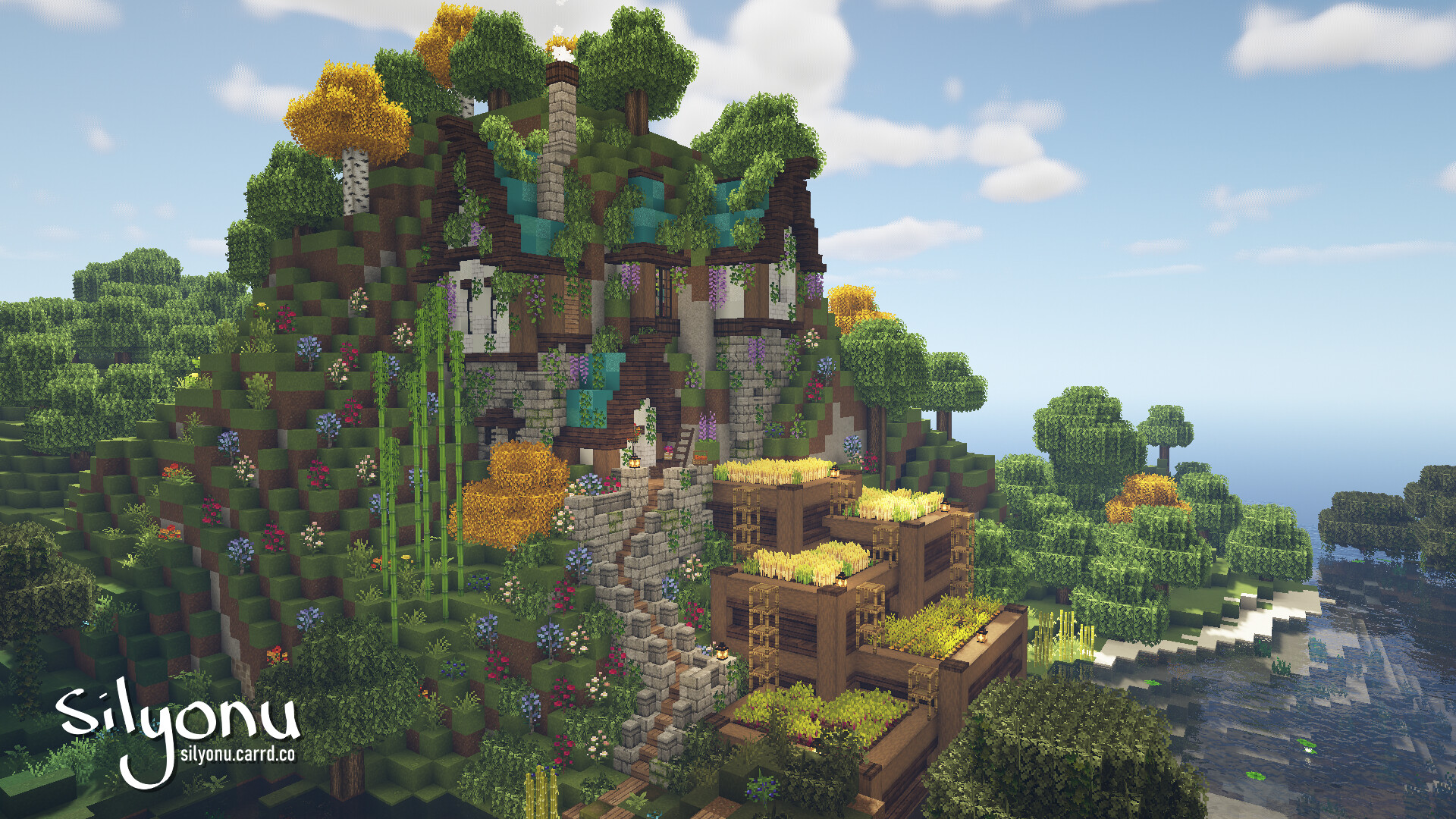 🌿 wisteria mountain house Minecraft Map