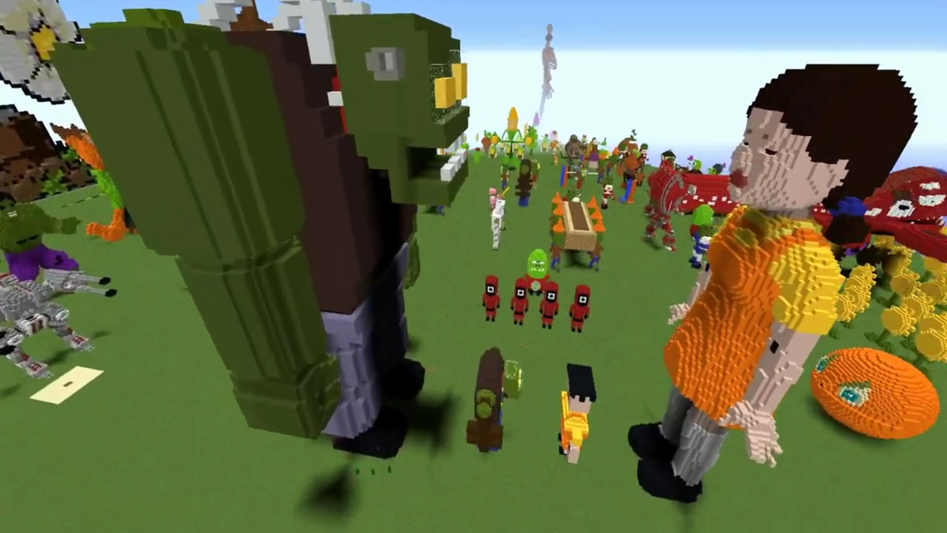 Minecraft PvZ map PLANTS VS ZOMBIES Minecraft Map