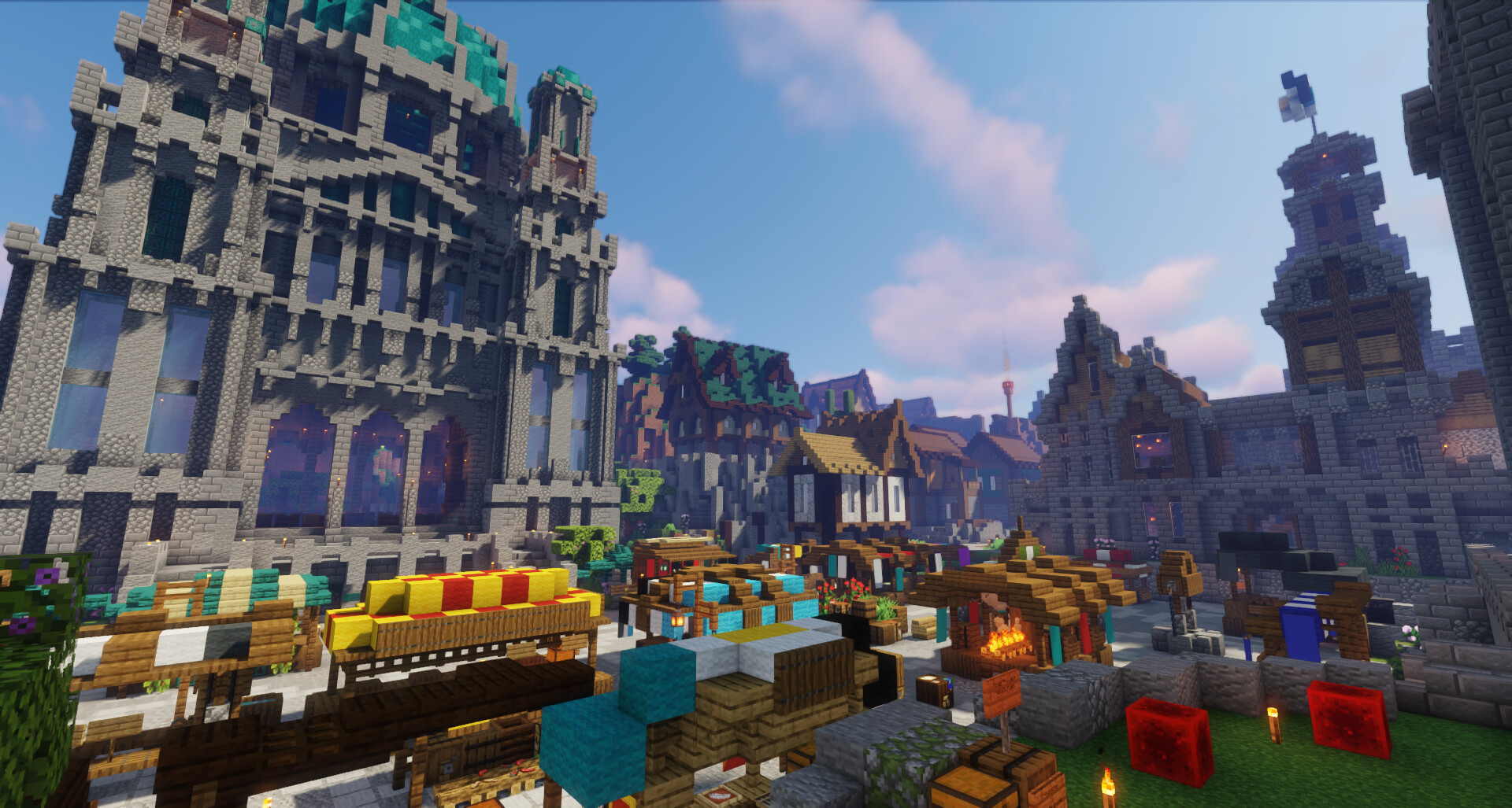 Nuvallen Capital of the Simulami Empire (Stoneworks) Minecraft Map
