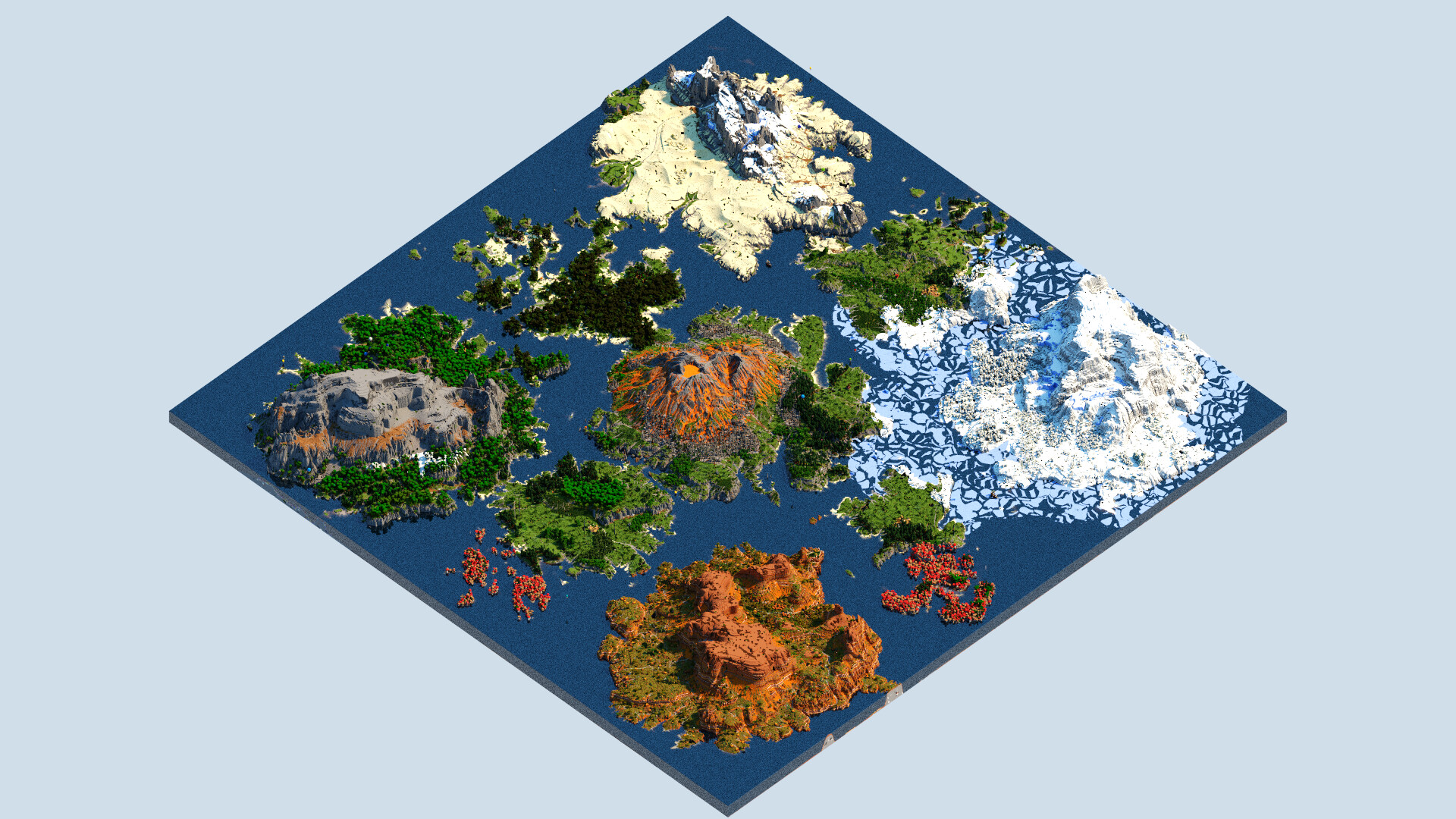 Harontor - 3k, Large Civilizations World, 9 Islands [1.19+ Download ...