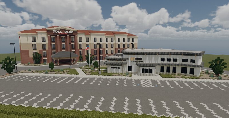 Marriott Hotel & Restaurant Minecraft Map