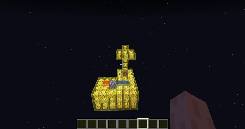 sky block lucky block Minecraft Map