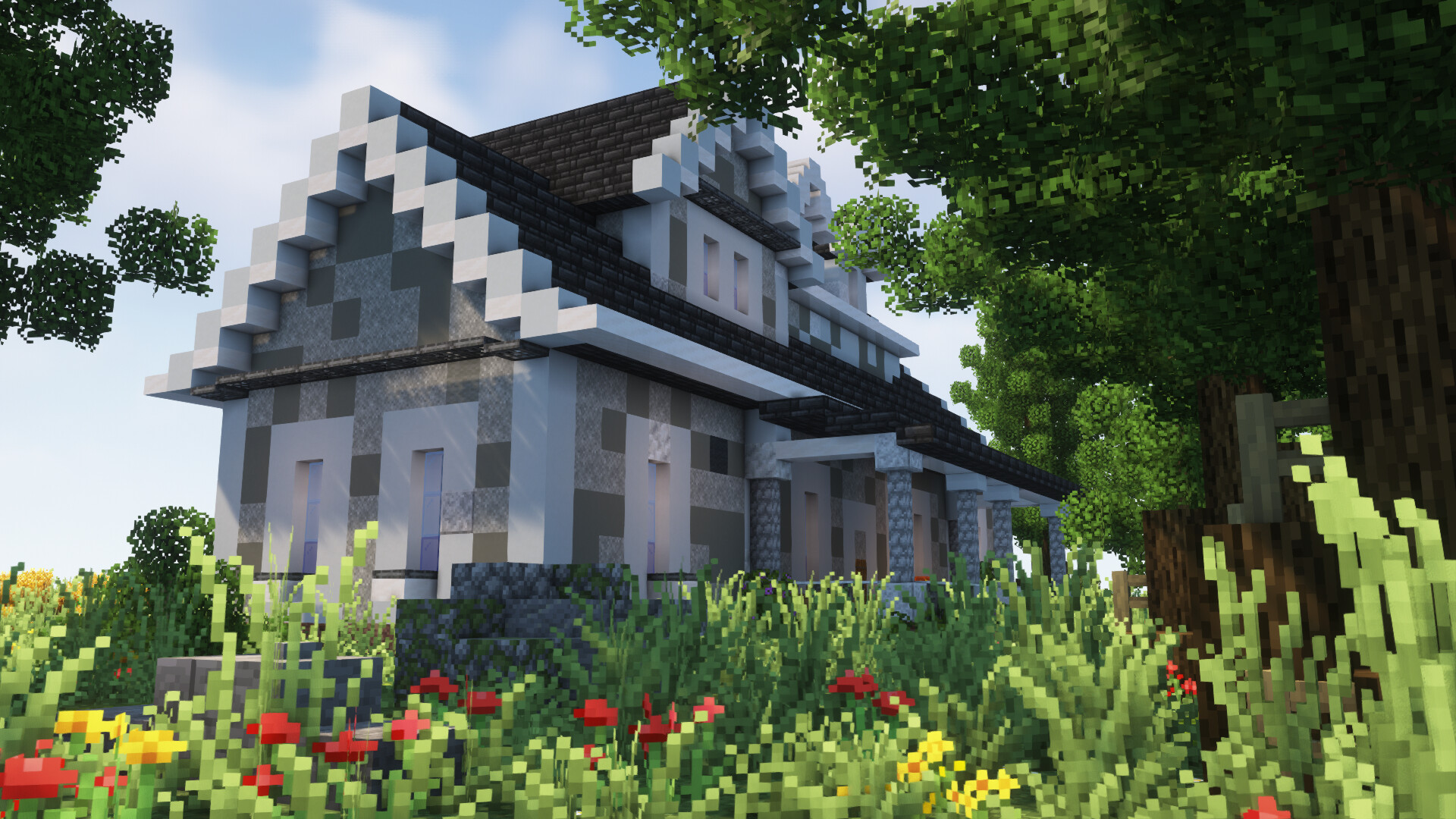Modern house on the island Minecraft Map