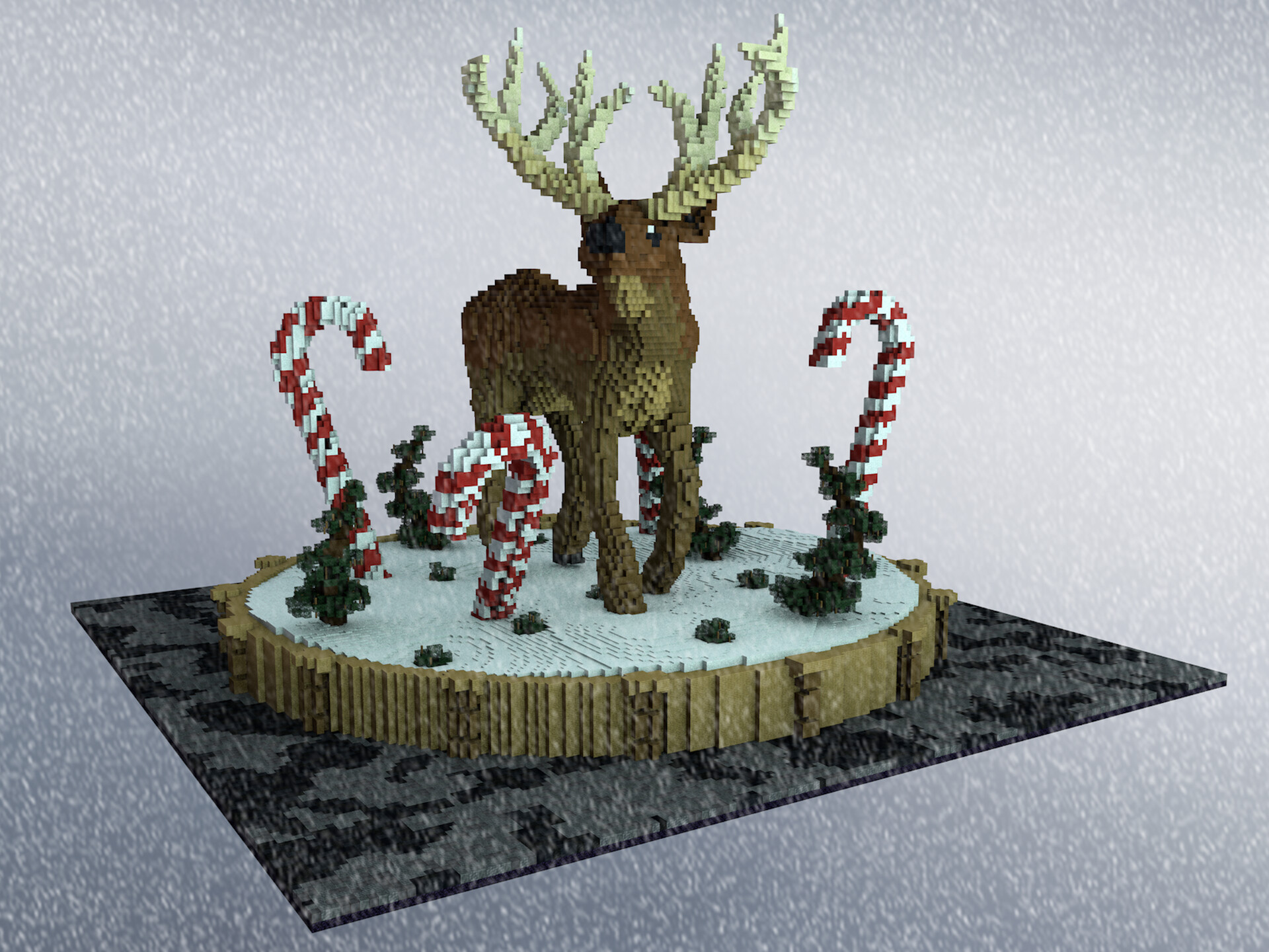 A Chrismas Reindeer in August Minecraft Map