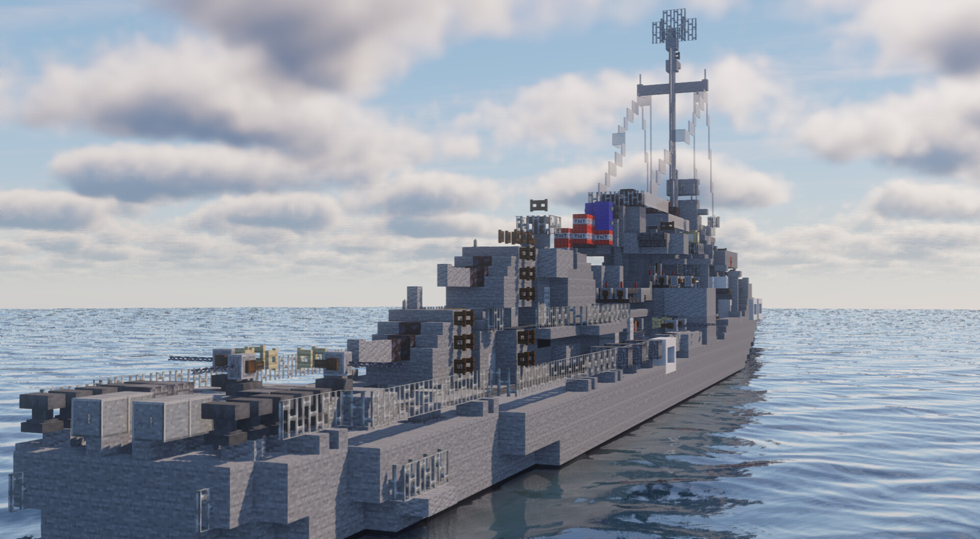 Fletcherclass destroyer (1943) Minecraft Map