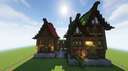 Medieval Fantasy Starter House (NO INTERIOR) Minecraft Map & Project