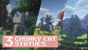 3 Chonky Cat Statues Minecraft Map & Project