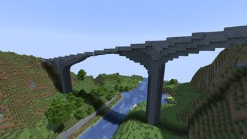 Old Bridge Above a River Minecraft Map & Project