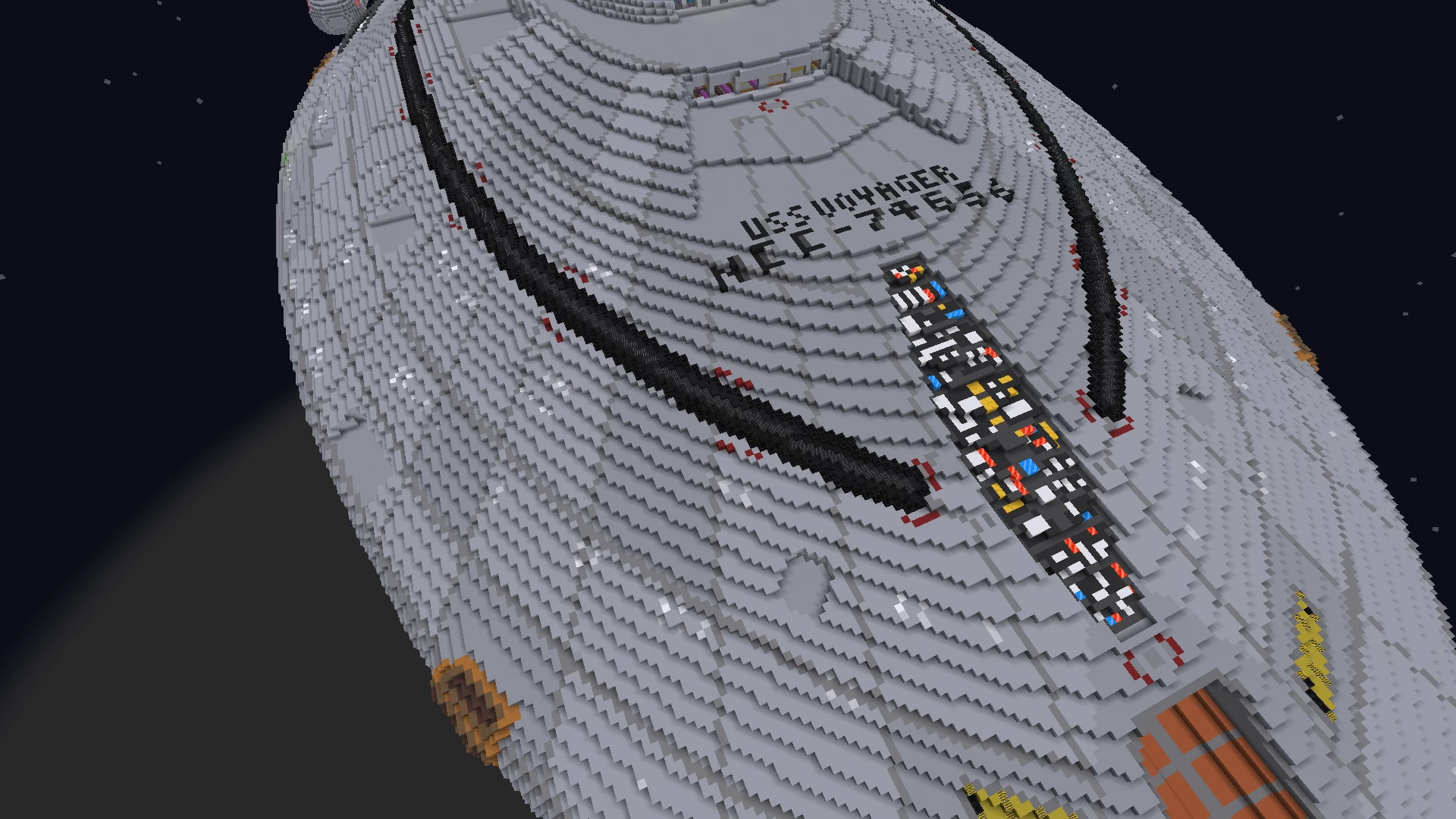 USS Voyager Minecraft Map, image size:1920x1080