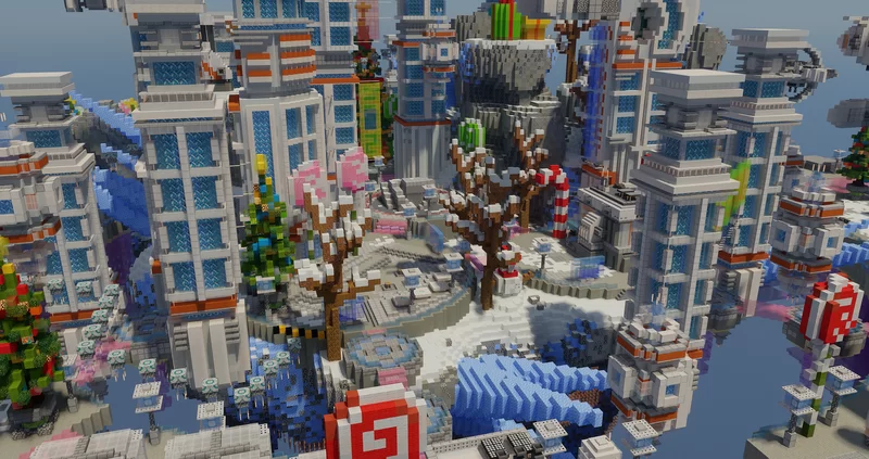 Science Fantasy City Spawn/Lobby Minecraft Map