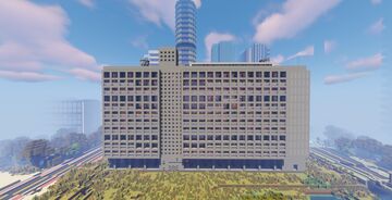 Unite d'Habitation, Nantes-Reze by Le Corbusier Minecraft Map & Project