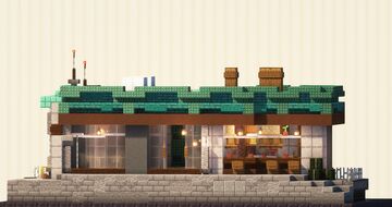 Cyberpunk Cafe | Download Minecraft Map & Project