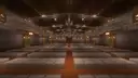 View of the general hall from stage zoomed.