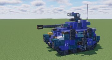 Warhammer 40K Predator Destructor Battle Tank (1.5:1 Scale) Minecraft Map & Project