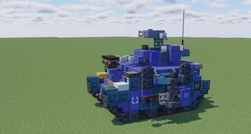 Warhammer 40K Predator Annihilator Battle Tank (1.5:1 Scale) Minecraft Map & Project