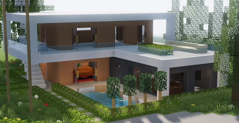 Modern House (Map + Schem) Minecraft Map