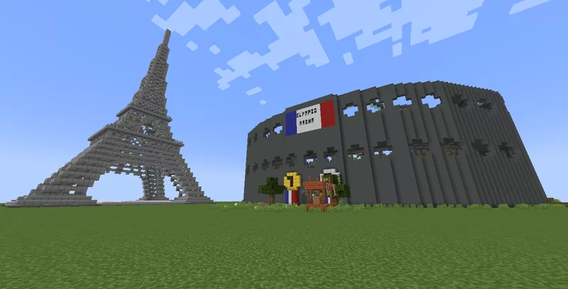 Tower Efiel and Olympic Arena