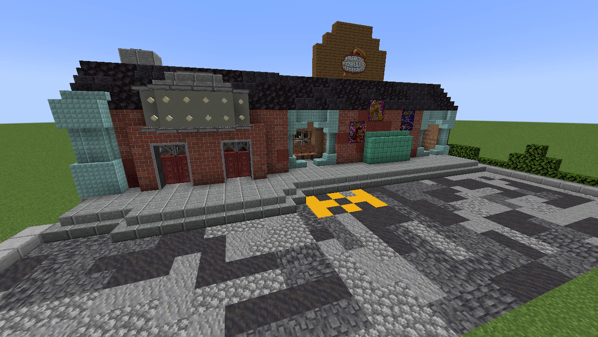 Freddy fazbears pizza *|1985|* Minecraft Map, image size:1920x1084