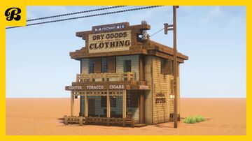 Minecraft - Wild West - General Store | Full Interior Minecraft Map & Project