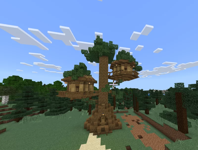 amazing tree house (.mcworld folder) Minecraft Map