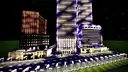 The complex viewed from the west. Surrounding the Twin Towers are 3 WTC to the right, and 6 and 7 WTC to the left.