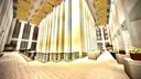 Lobby of the North Tower from plaza level.