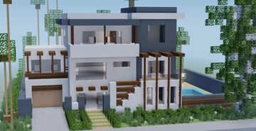 Modern House 28 (Map + Schem) Minecraft Map & Project