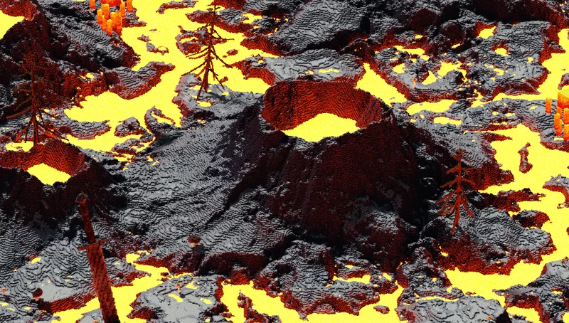 Volcanic Warzone Map - 1.18+ - 1k x 1k - RPG Minecraft Map