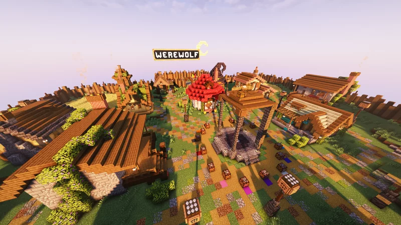 Werewolf/Mafia Game In Minecraft [1.20-1.21] [Bedrock & Java] Minecraft Map