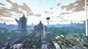 View from the main city gate, Back view with Spawn building
