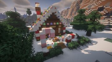 Gingerbread House Minecraft Map & Project