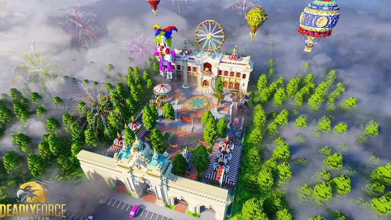 Amusement park l Spawn l Hub Download Minecraft Map