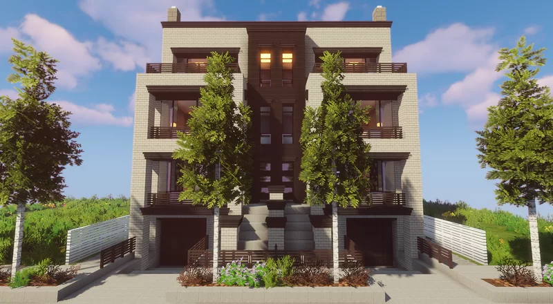 [1.14.4] Modern Townhouse ~ NEW MAP! Minecraft Map
