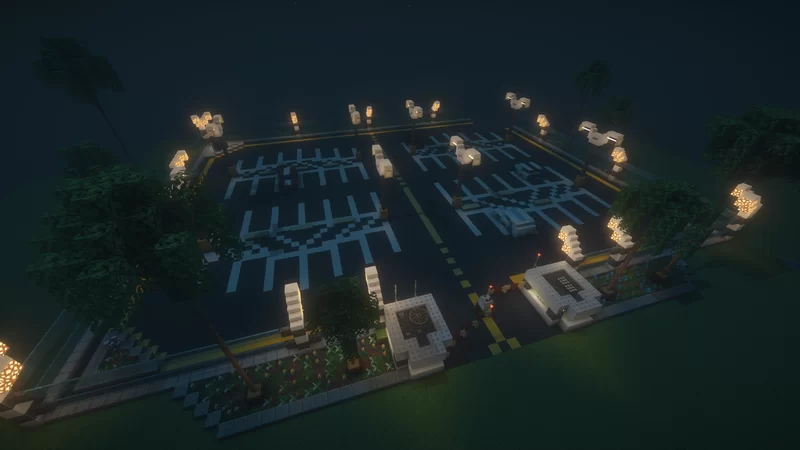 Futuristic V.I.P Parking Lot Minecraft Map